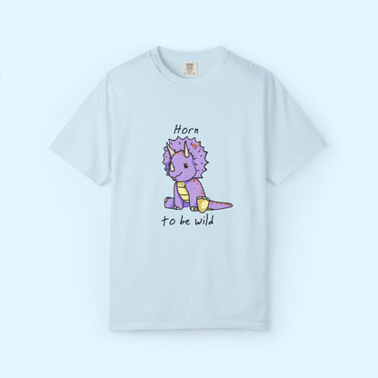 ‘Horn to be Wild’ Trixie Triceratops Dinosaur Unisex T-shirt