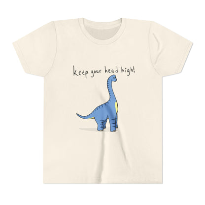 ‘Keep Your Head High’ Billy Brachiosaurus Dinosaur Youth Tee