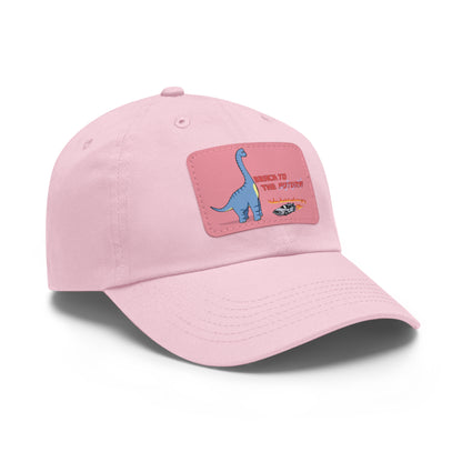 ‘Brach to the Future’ Billy Brachiosaurus Classic Dad Cap with Leather Patch