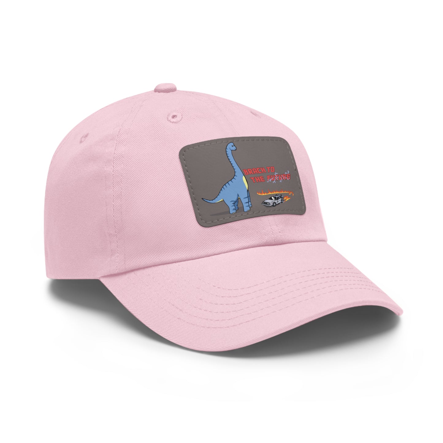‘Brach to the Future’ Billy Brachiosaurus Classic Dad Cap with Leather Patch