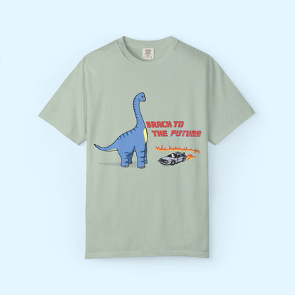 ‘Brach to the Future’ Billy Brachiosaurus Dinosaur Unisex T-shirt