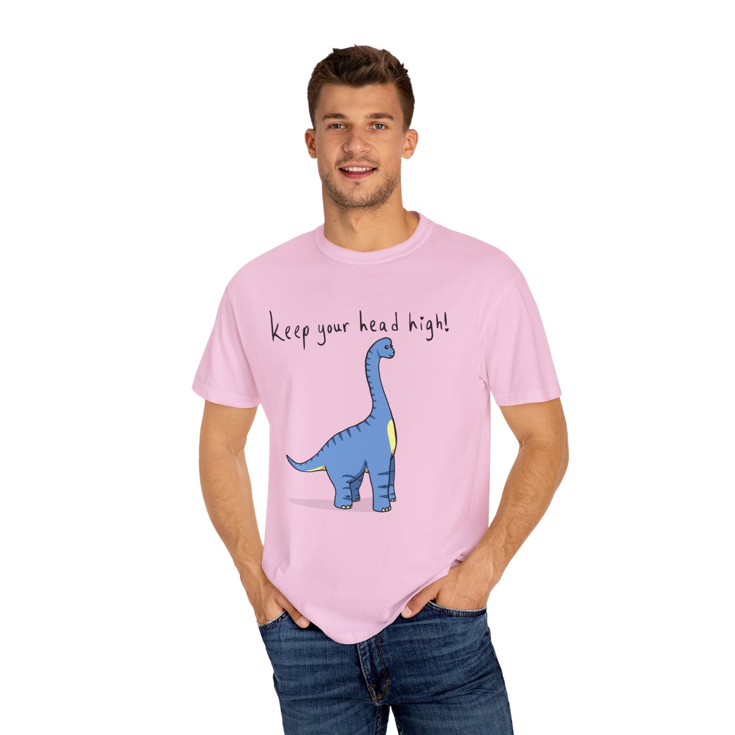 ‘Keep Your Head High’ Billy Brachiosaurus Dinosaur Unisex T-shirt