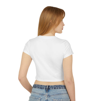 'Stay Spiky' Sammy Stegosaurus Dinosaur Crop Top - Women's Baby Tee