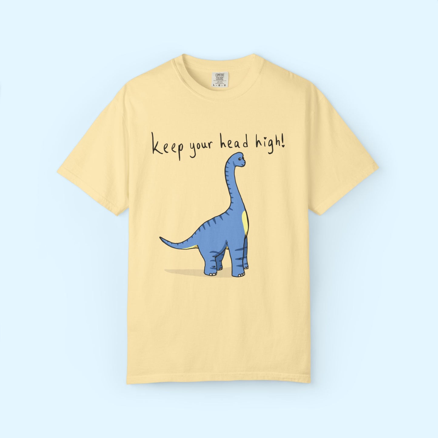 ‘Keep Your Head High’ Billy Brachiosaurus Dinosaur Unisex T-shirt