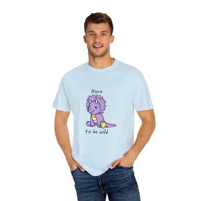 ‘Horn to be Wild’ Trixie Triceratops Dinosaur Unisex T-shirt