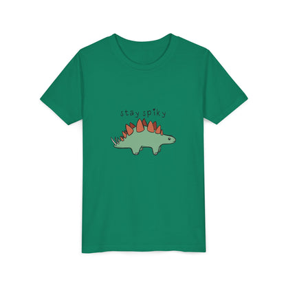 ‘Stay Spiky’ Sammy Stegosaurus Dinosaur Youth Tee