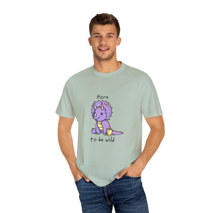 ‘Horn to be Wild’ Trixie Triceratops Dinosaur Unisex T-shirt