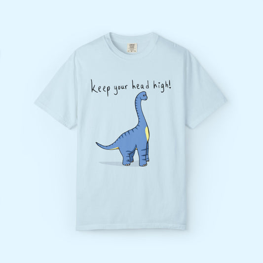‘Keep Your Head High’ Billy Brachiosaurus Dinosaur Unisex T-shirt
