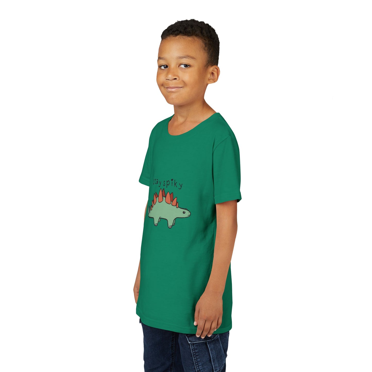 ‘Stay Spiky’ Sammy Stegosaurus Dinosaur Youth Tee