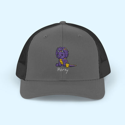 ‘Horny’ Triceratops Snapback Trucker Cap - Trixie