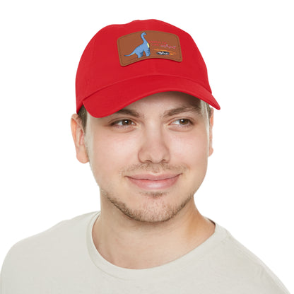 ‘Brach to the Future’ Billy Brachiosaurus Classic Dad Cap with Leather Patch