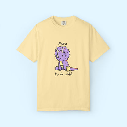 ‘Horn to be Wild’ Trixie Triceratops Dinosaur Unisex T-shirt