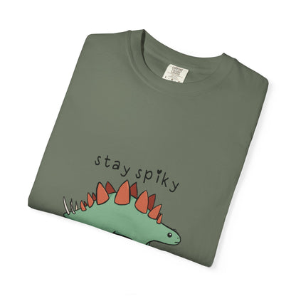 ‘Stay Spiky’ Sammy Stegosaurus Dinosaur Unisex T-Shirt