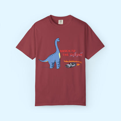 ‘Brach to the Future’ Billy Brachiosaurus Dinosaur Unisex T-shirt