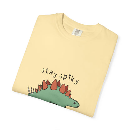 ‘Stay Spiky’ Sammy Stegosaurus Dinosaur Unisex T-Shirt