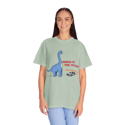 ‘Brach to the Future’ Billy Brachiosaurus Dinosaur Unisex T-shirt