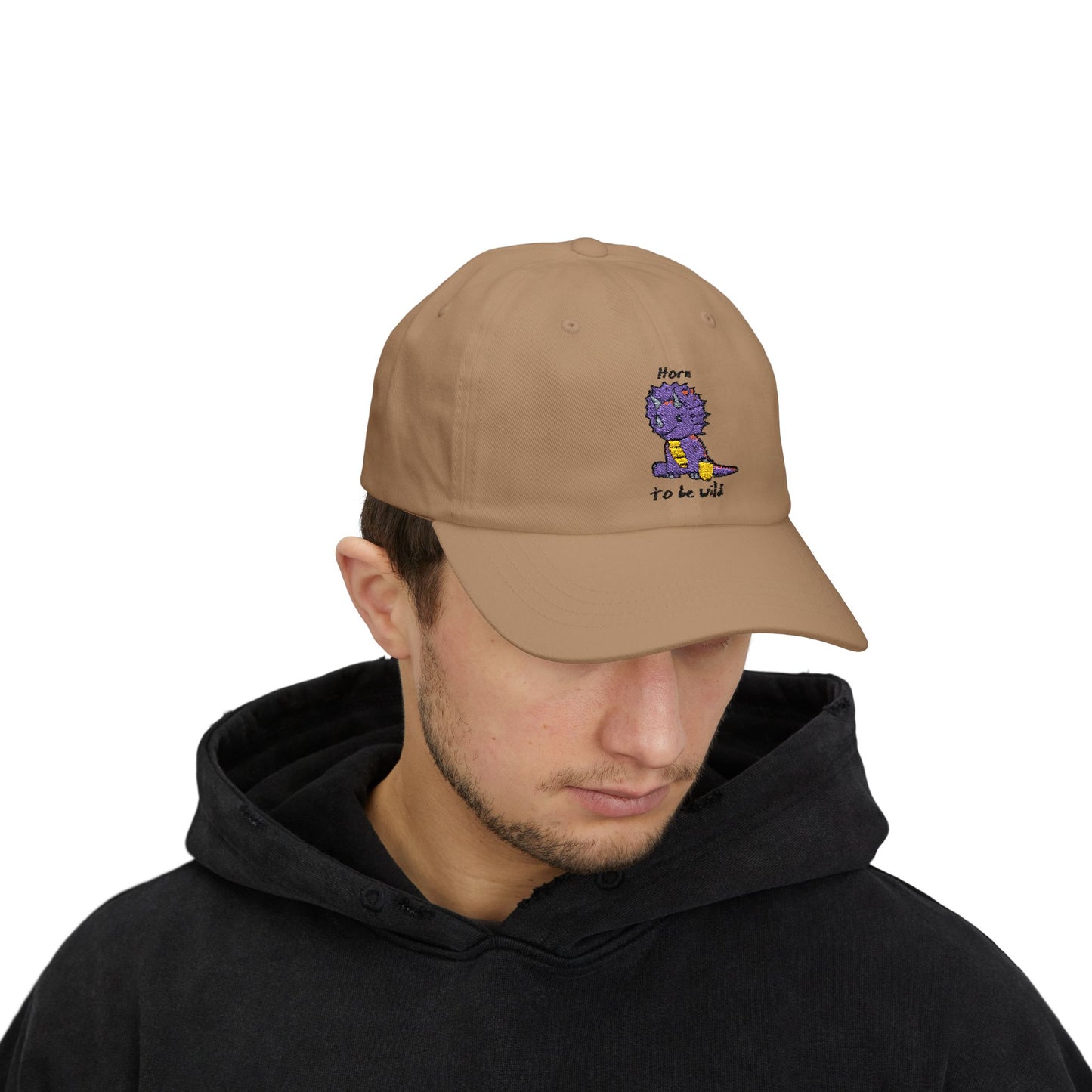 ‘Horn to be Wild’ Triceratops Classic Dad Cap - Trixie - Light